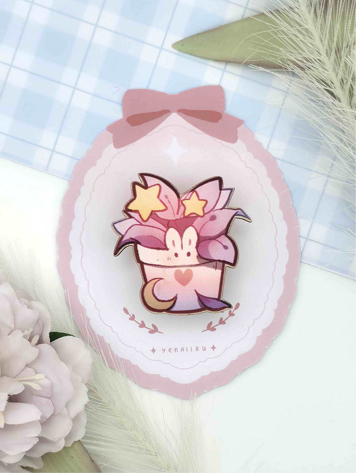 Bunny Plant Pot Pin