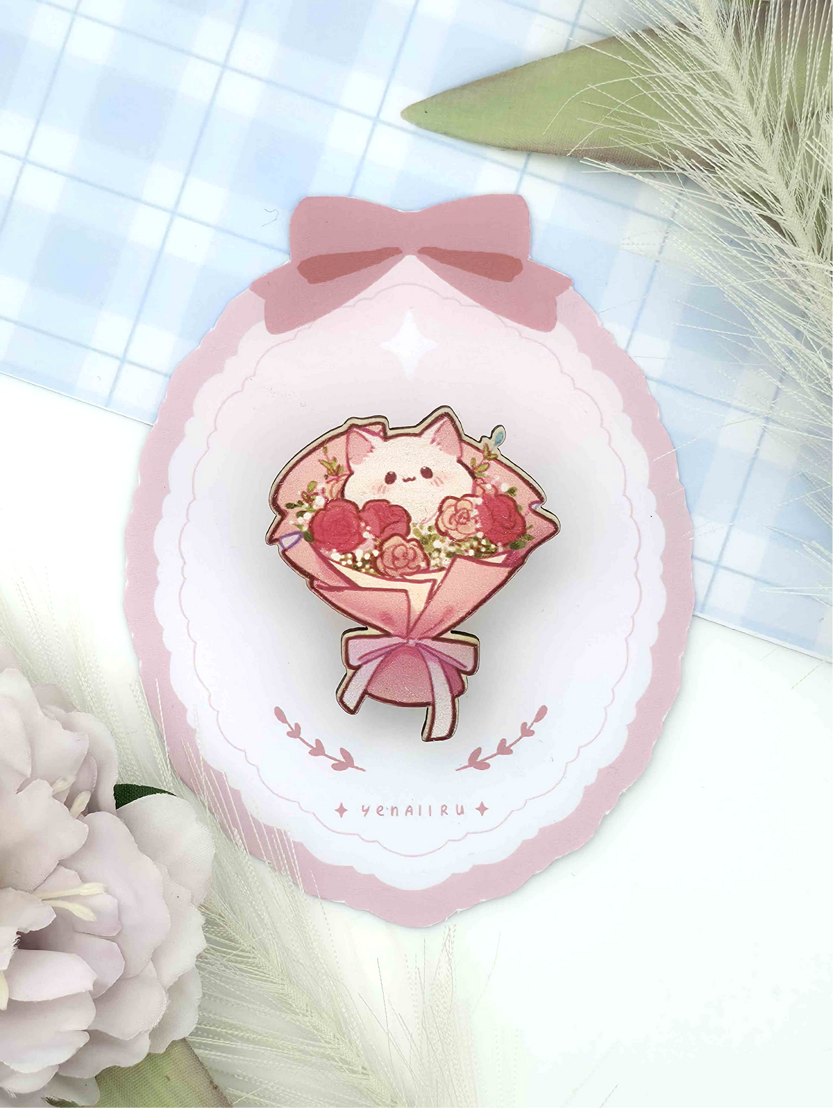 Cat Bouquet Pin