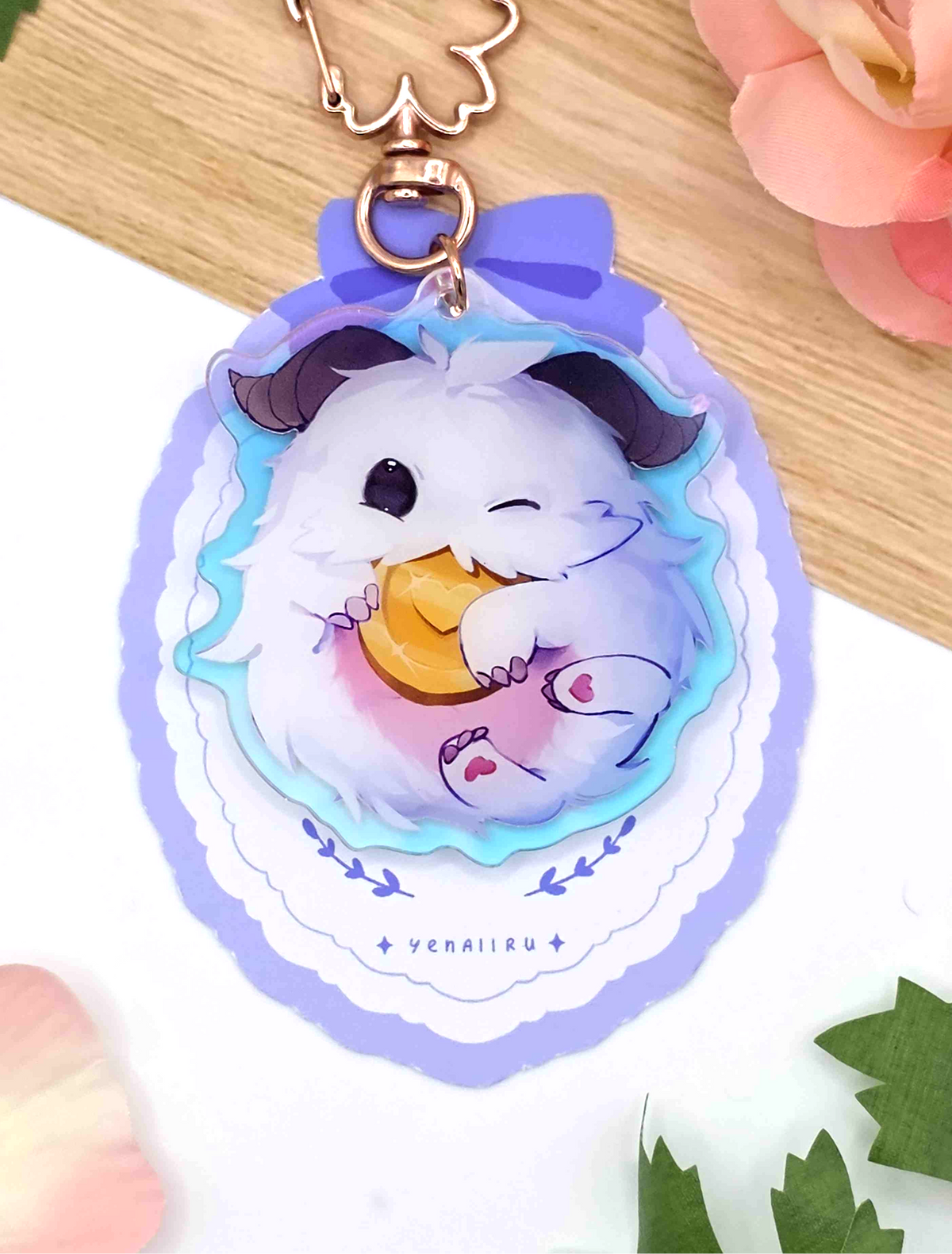 Gold Poro Keychain