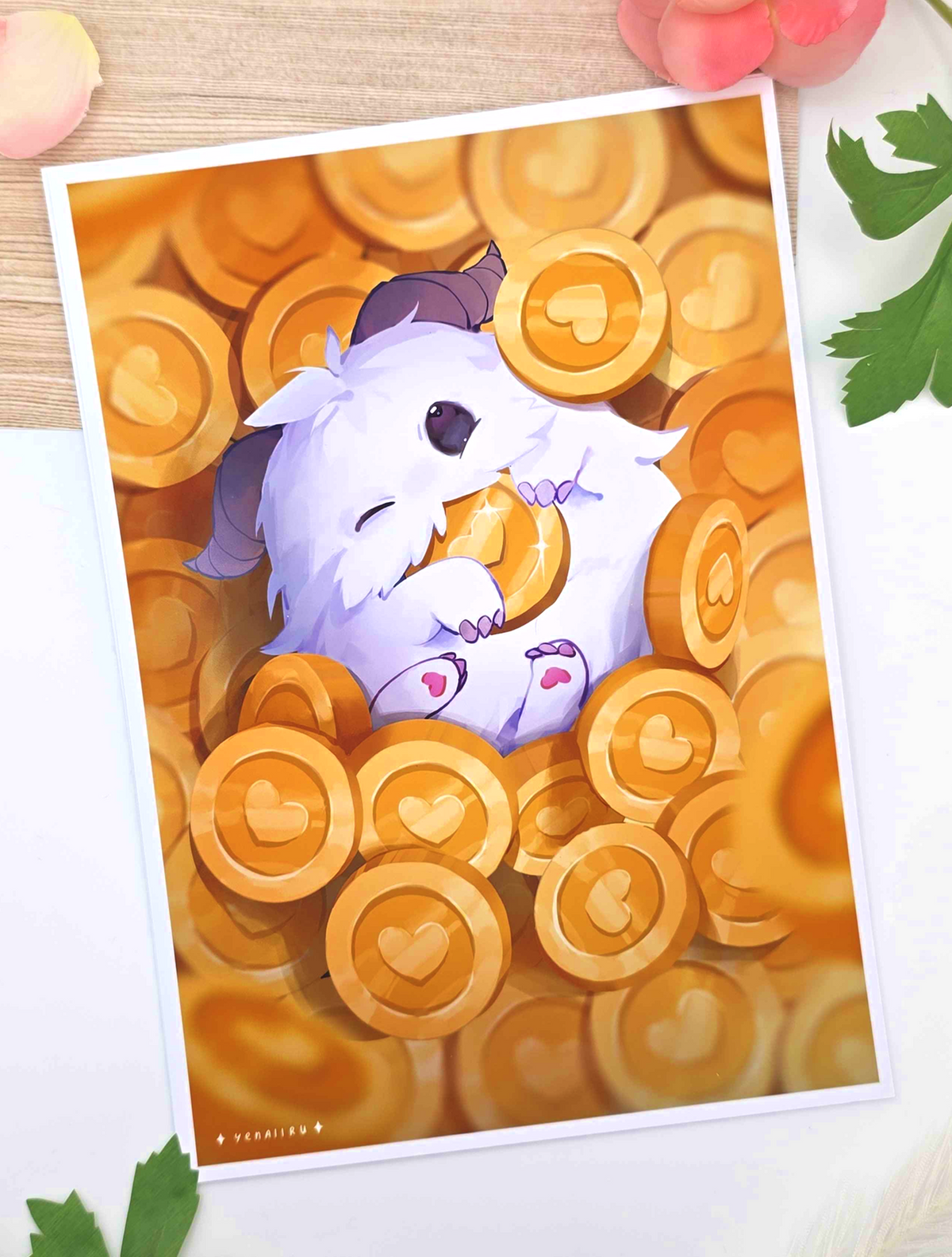 Gold Poro Print