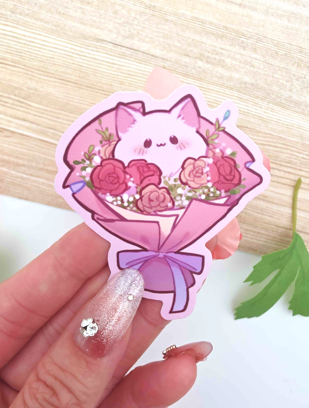 Flower Cat Sticker