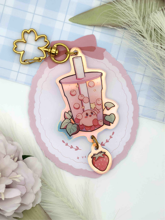 Boba Kirby Dangling Keychain