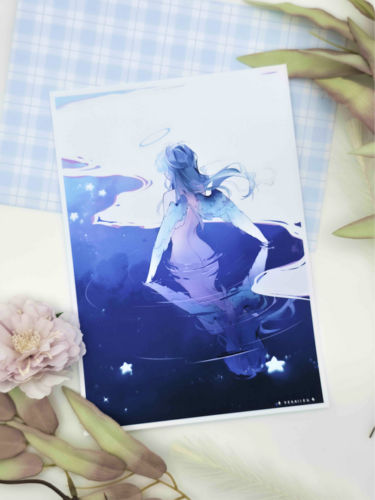 Angel Star Pond Print