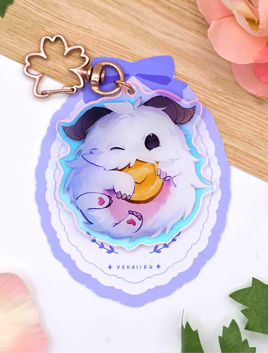 Gold Poro Keychain